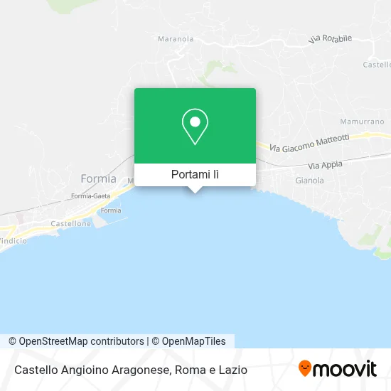 Mappa Castello Angioino Aragonese