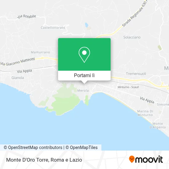 Mappa Monte D'Oro Torre