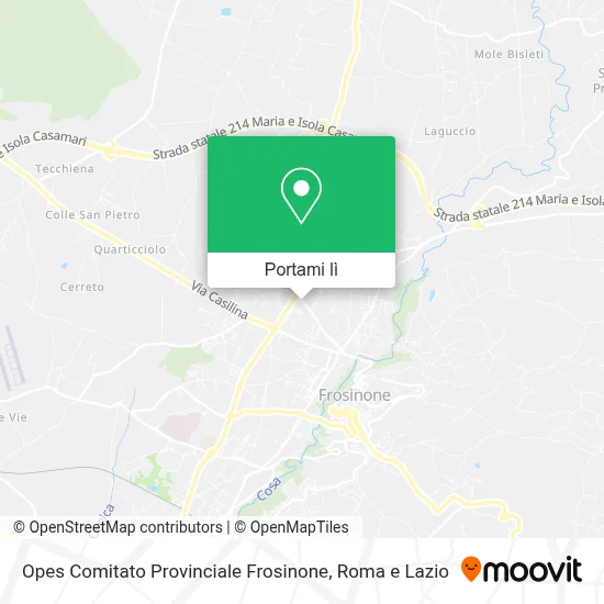 Mappa Opes Comitato Provinciale Frosinone