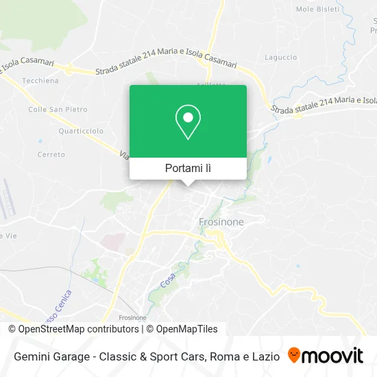 Mappa Gemini Garage - Classic & Sport Cars