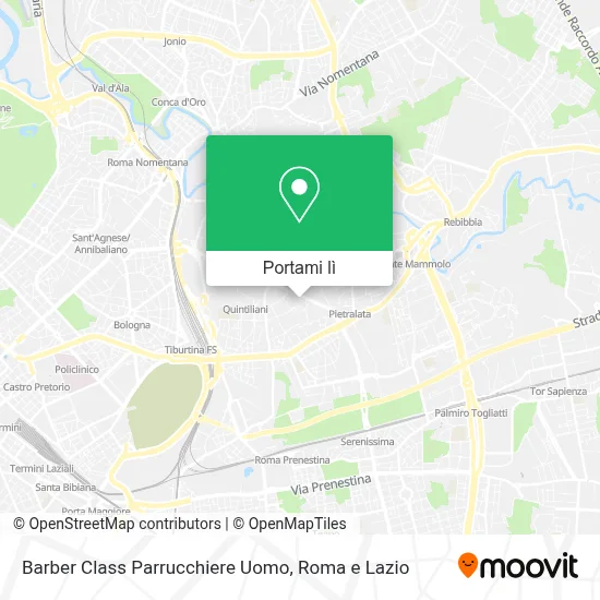 Mappa Barber Class Parrucchiere Uomo