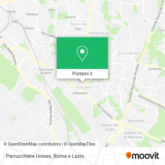 Mappa Parrucchiere Unisex
