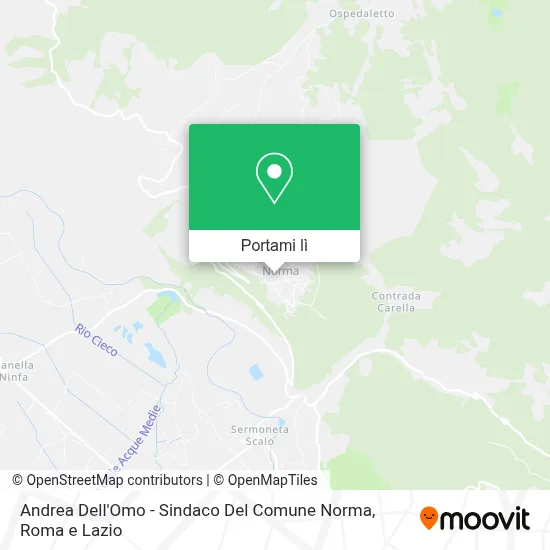 Mappa Andrea Dell'Omo - Sindaco Del Comune Norma
