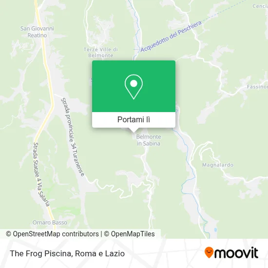 Mappa The Frog Piscina