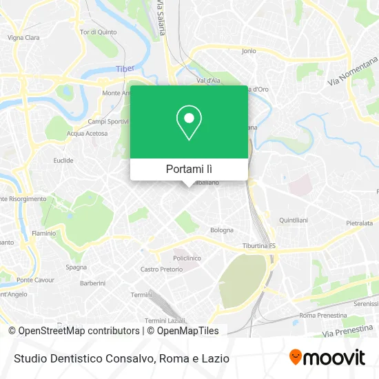 Mappa Studio Dentistico Consalvo