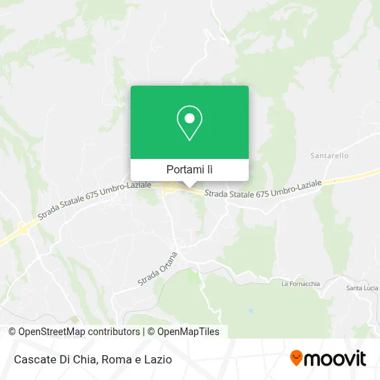 Mappa Cascate Di Chia