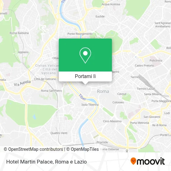 Mappa Hotel Martin Palace