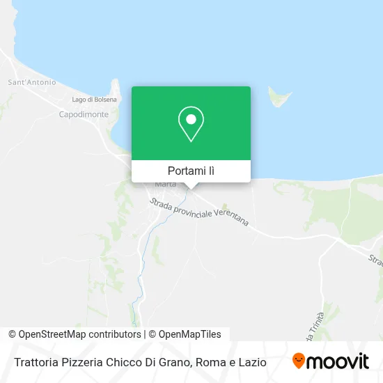 Mappa Trattoria Pizzeria Chicco Di Grano