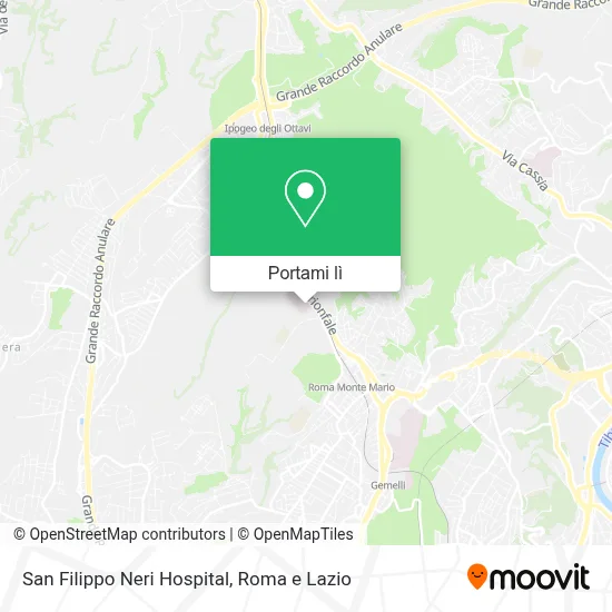 Mappa San Filippo Neri Hospital