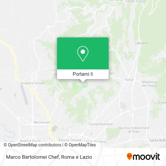 Mappa Marco Bartolomei Chef