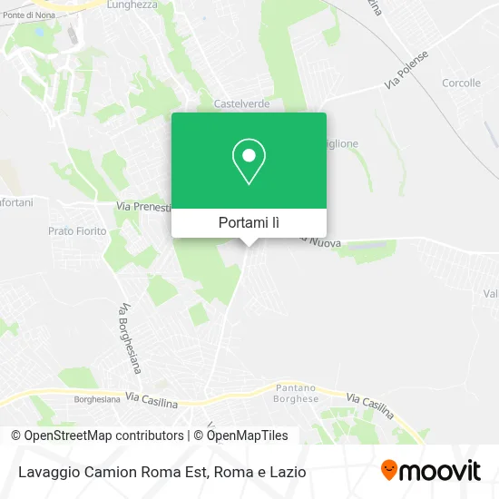 Mappa Lavaggio Camion Roma Est