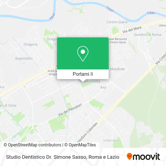 Mappa Studio Dentistico Dr. Simone Sasso