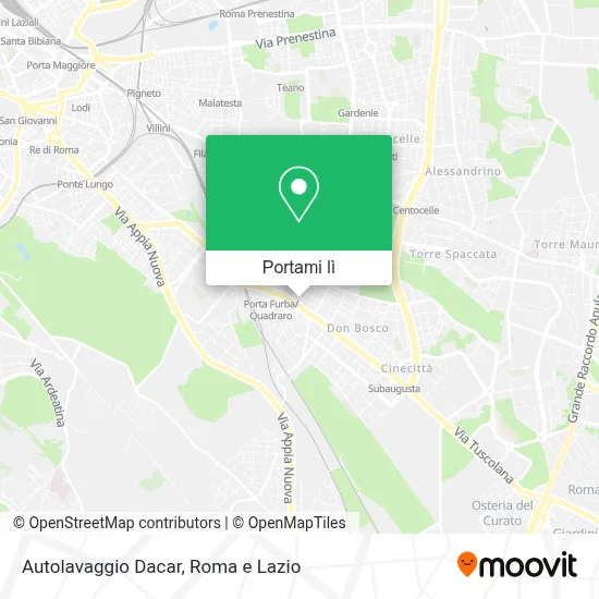 Mappa Autolavaggio Dacar