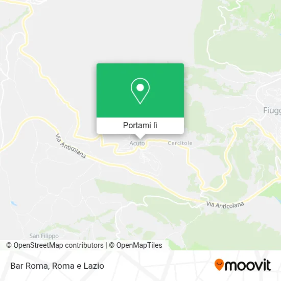 Mappa Bar Roma