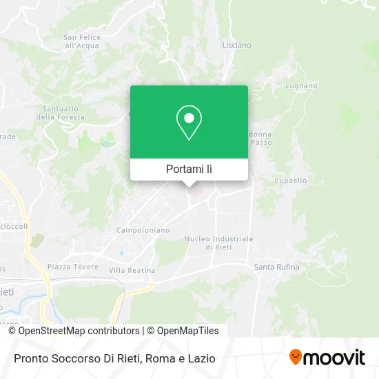 Mappa Pronto Soccorso Di Rieti