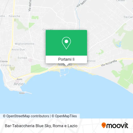 Mappa Bar-Tabaccheria Blue Sky