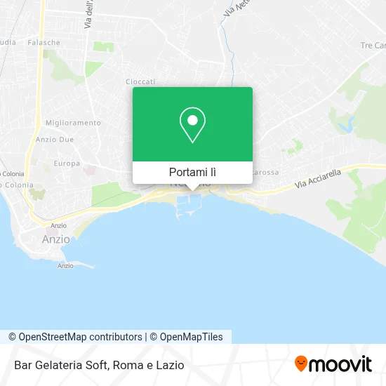 Mappa Bar Gelateria Soft