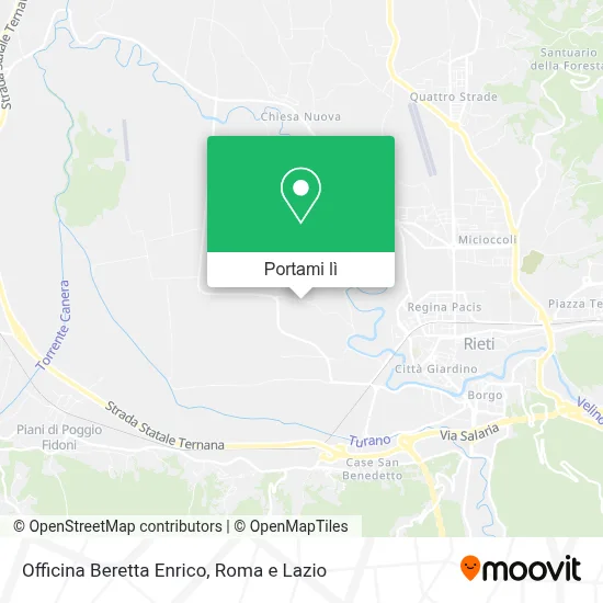 Mappa Officina Beretta Enrico