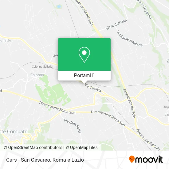 Mappa Cars - San Cesareo