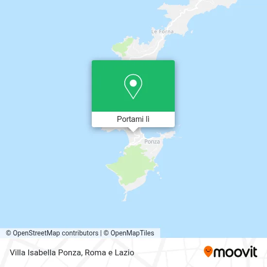 Mappa Villa Isabella Ponza