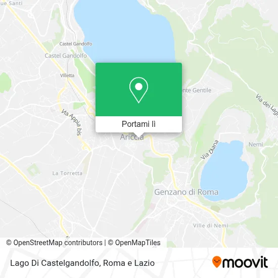 Mappa Lago Di Castelgandolfo