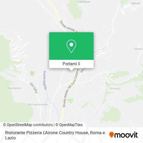 Mappa Ristorante Pizzeria L'Airone Country House