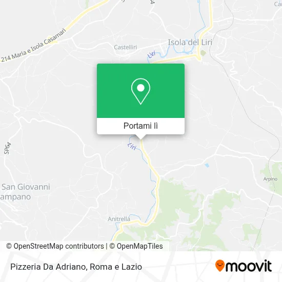 Mappa Pizzeria Da Adriano