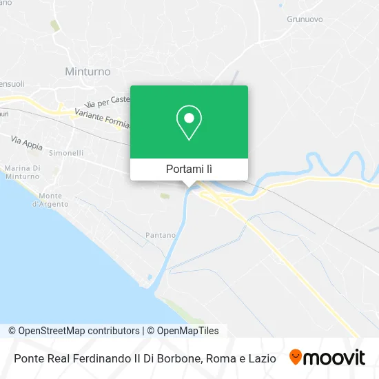 Mappa Ponte Real Ferdinando II Di Borbone