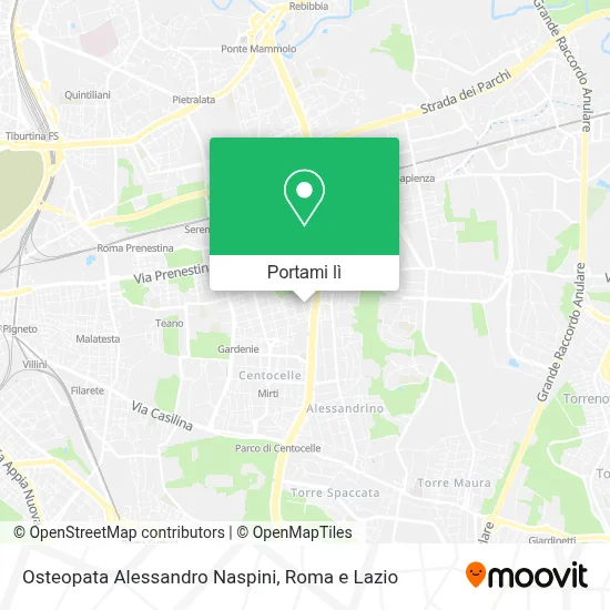Mappa Osteopata Alessandro Naspini