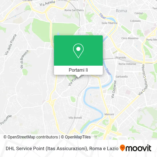 Mappa DHL Service Point (Itas Assicurazioni)