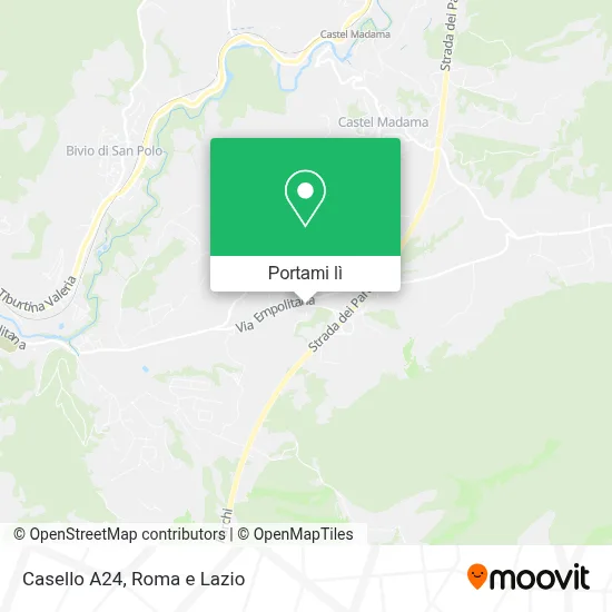 Mappa Casello A24