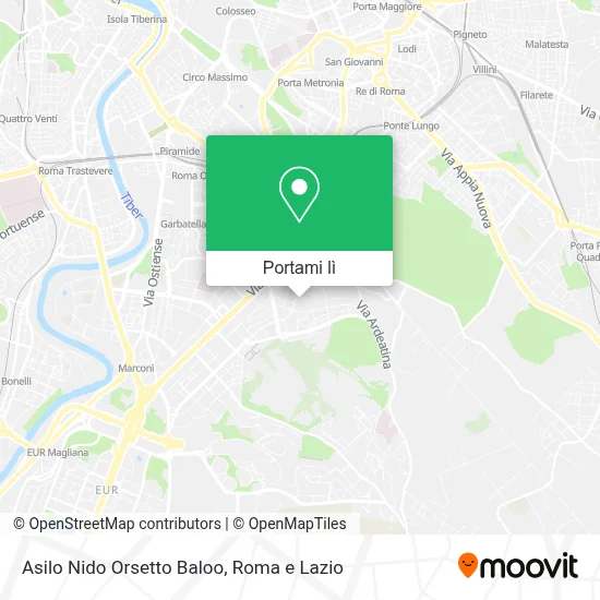 Mappa Asilo Nido Orsetto Baloo