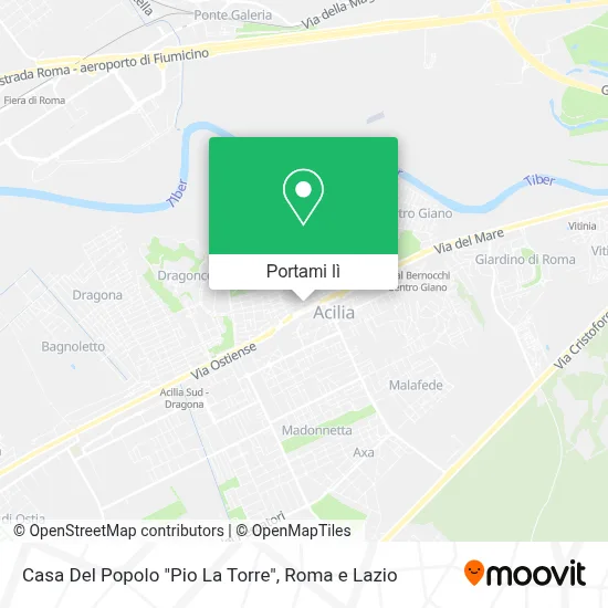 Mappa Casa Del Popolo "Pio La Torre"