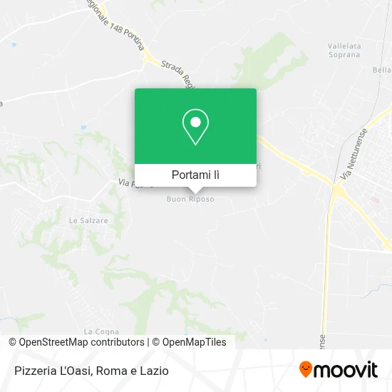 Mappa Pizzeria L'Oasi