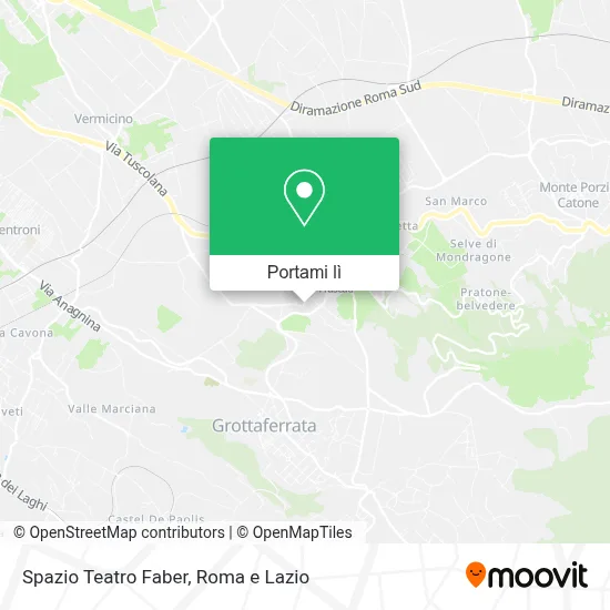 Mappa Spazio Teatro Faber