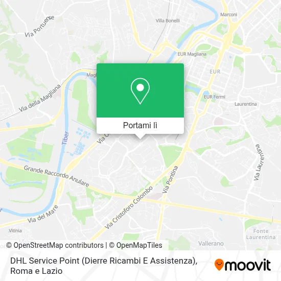 Mappa DHL Service Point (Dierre Ricambi E Assistenza)