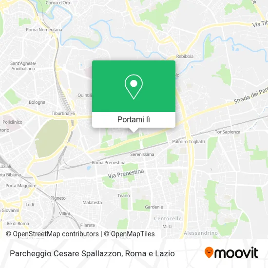 Mappa Parcheggio Cesare Spallazzon
