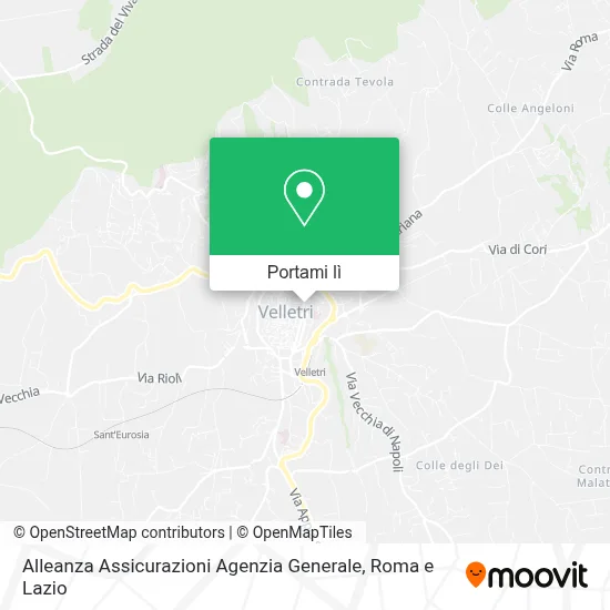 Mappa Alleanza Assicurazioni Agenzia Generale