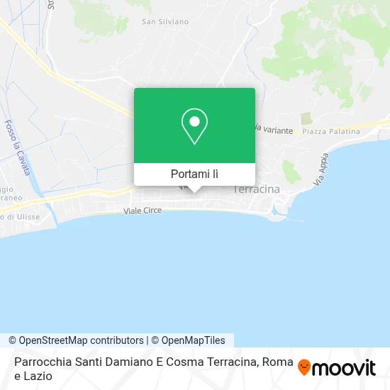 Mappa Parrocchia Santi Damiano E Cosma Terracina