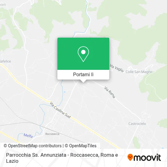 Mappa Parrocchia Ss. Annunziata - Roccasecca