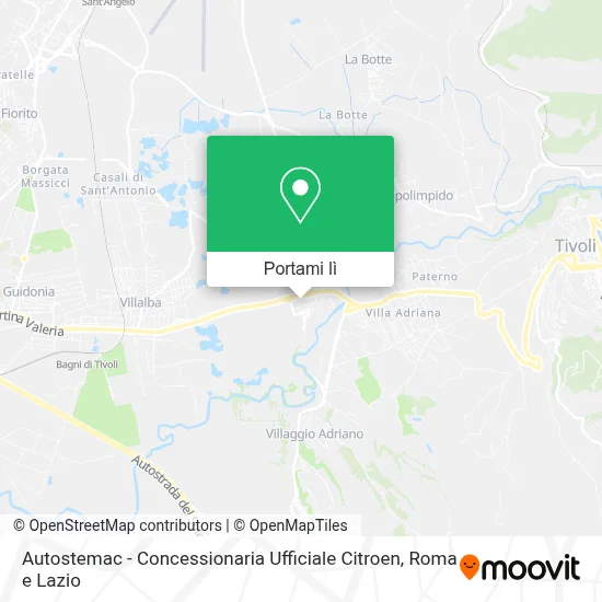 Mappa Autostemac - Concessionaria Ufficiale Citroen