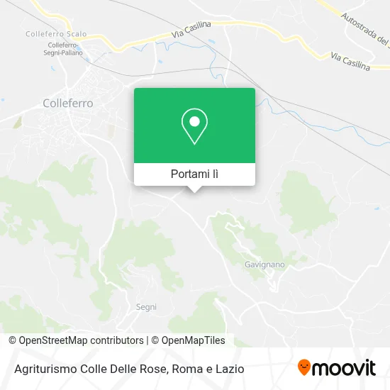 Mappa Agriturismo Colle Delle Rose