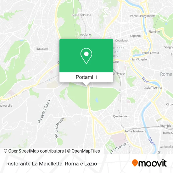 Mappa Ristorante La Maielletta