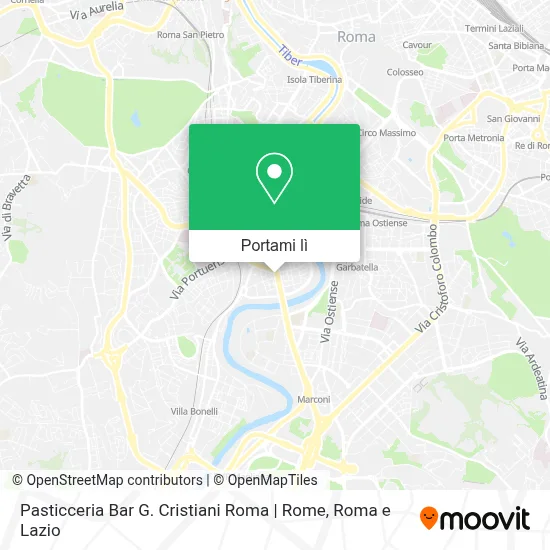 Mappa Pasticceria Bar G. Cristiani Roma | Rome