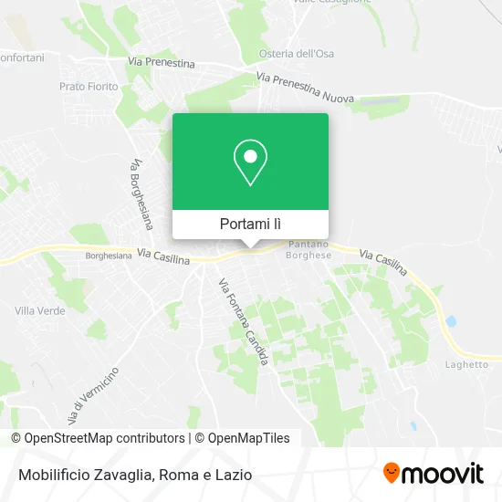 Mappa Mobilificio Zavaglia