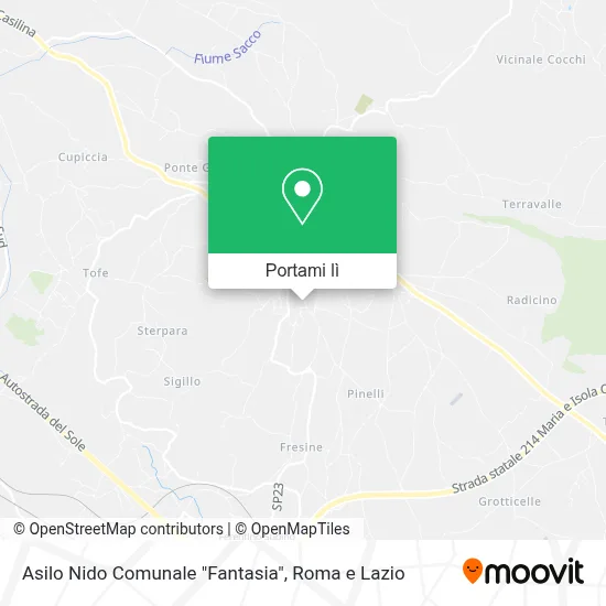 Mappa Asilo Nido Comunale "Fantasia"