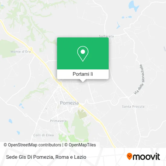 Mappa Sede Gls Di Pomezia