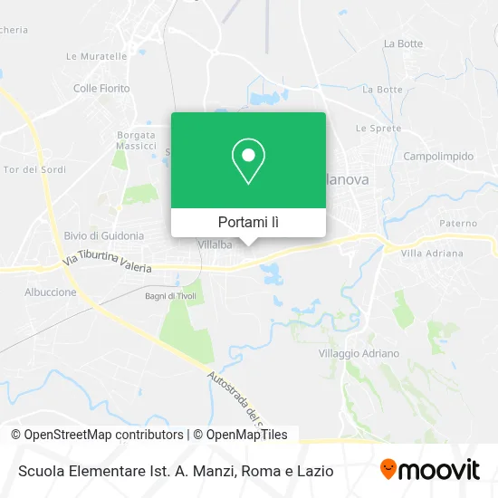 Mappa Scuola Elementare Ist. A. Manzi