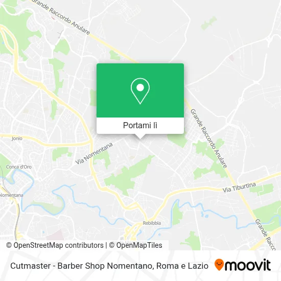 Mappa Cutmaster - Barber Shop Nomentano