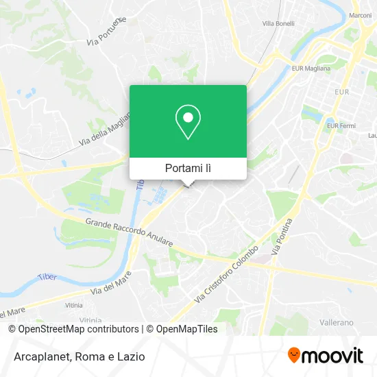 Mappa Arcaplanet